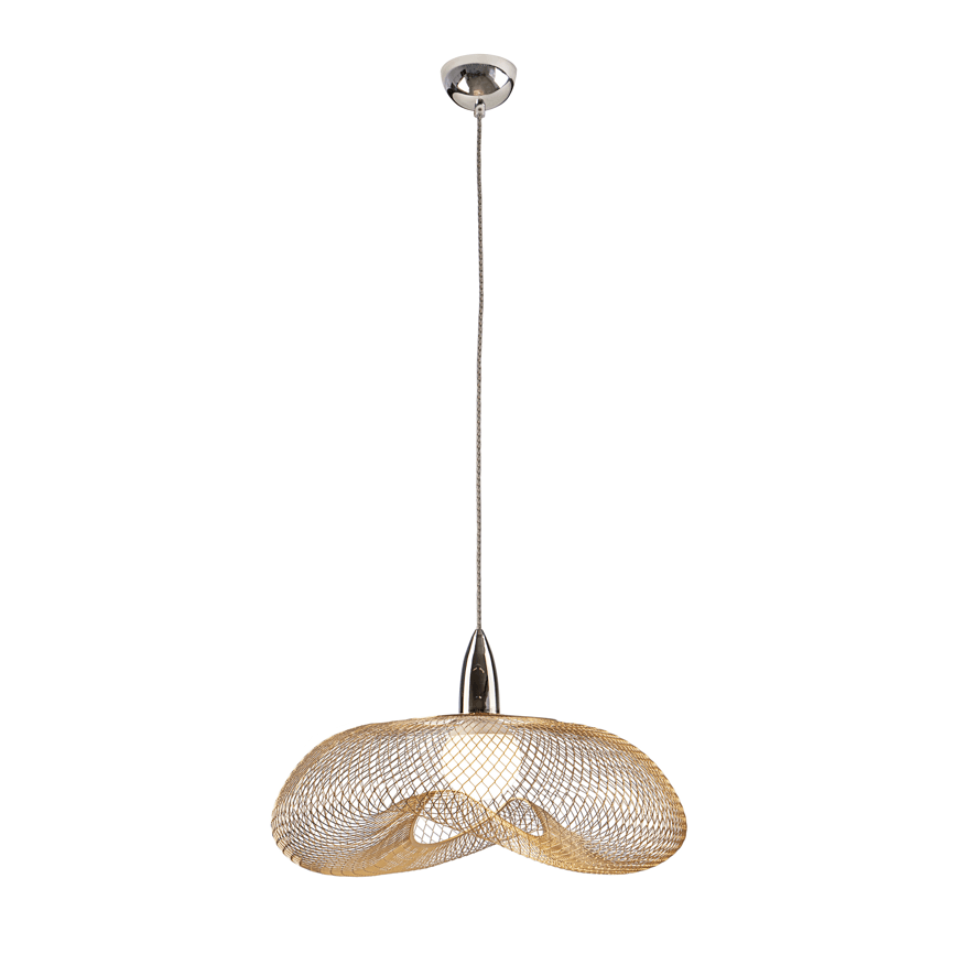 Forma Gold/Black, Chrome/Gold-Finish Pendant - Cusack Lighting