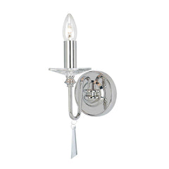 Finsbury Park 1/2Lt Wall Light - Polished Nickel IP20 E14