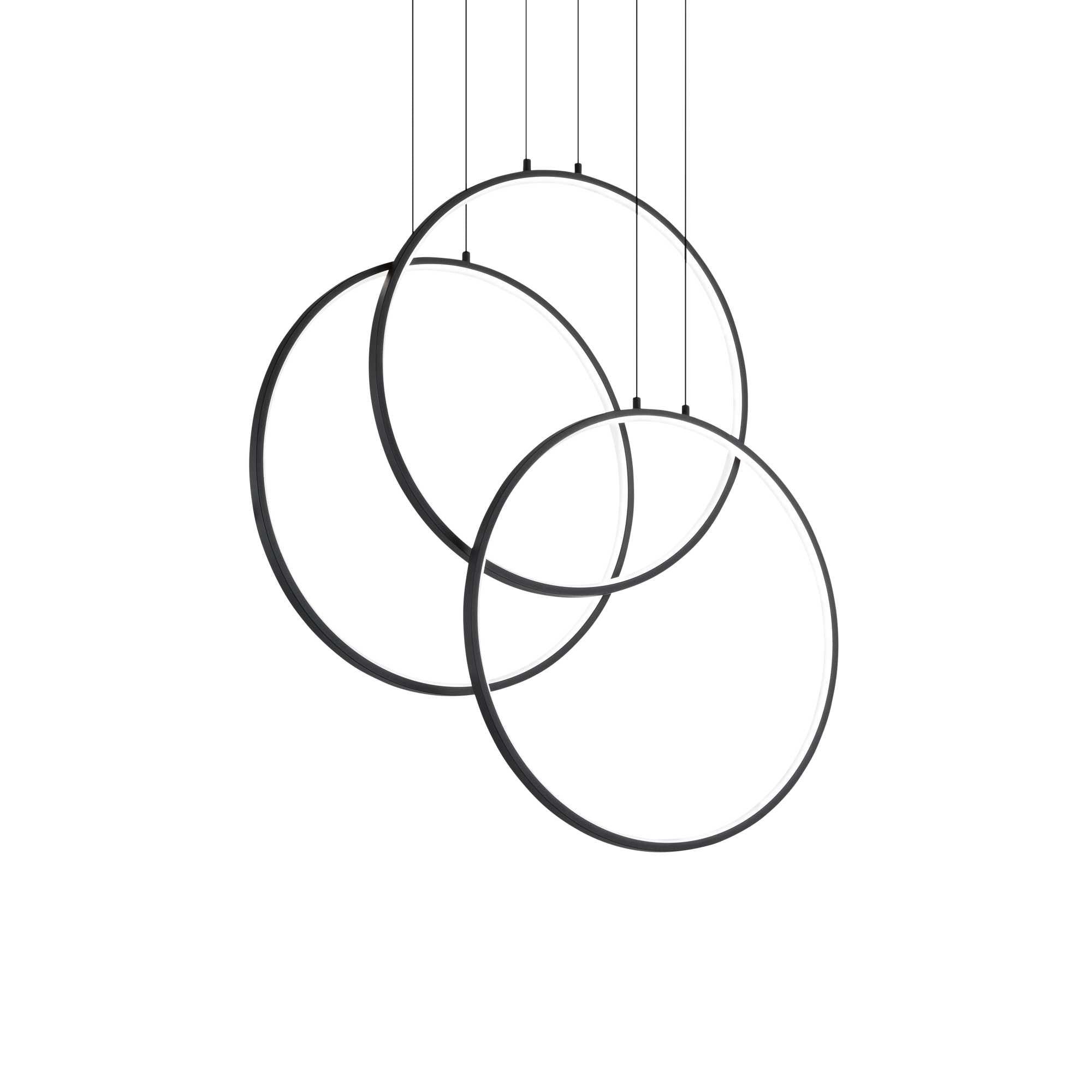 Frame sp cerchio LED Pendant Lights - Black Finish, IP20
