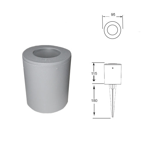 Franca 90 Black LED 3.5W Spike Light