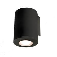 Franca 90 1/2Lt LED 3.5W Up/Down Wall Light - Black/Grey Finish