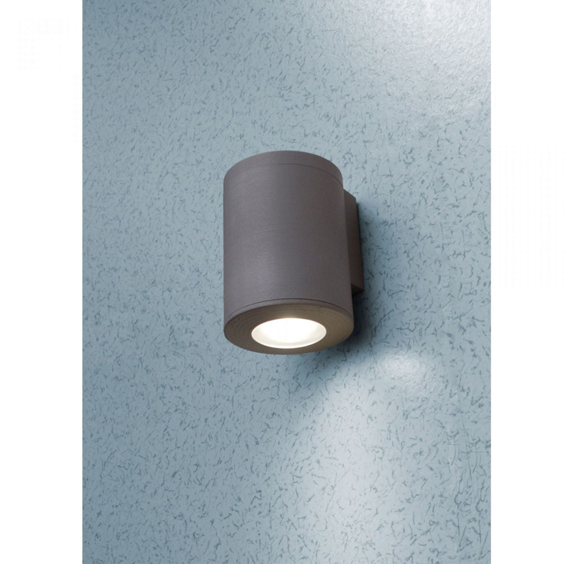 Franca 90 1/2Lt LED 3.5W Up/Down Wall Light - Black/Grey Finish