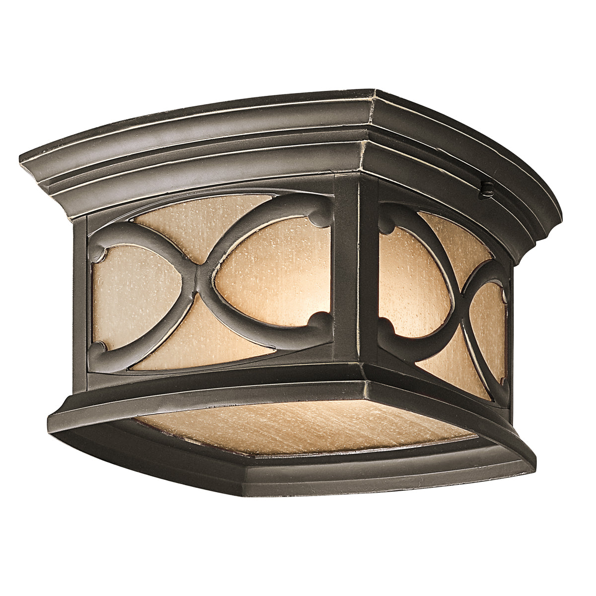 Franceasi 2Lt Flush Mount – Olde Bronze Finish