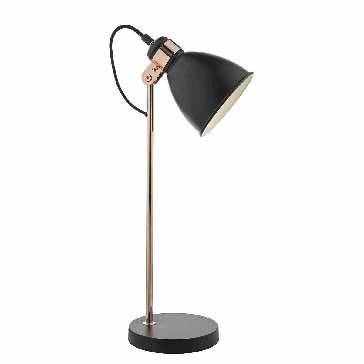 Dar Frederick Task Lamp Black & Copper - Cusack Lighting