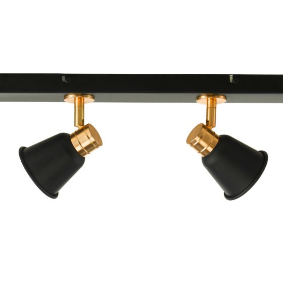 Fry 4Lt Bar Spotlight Black & Rose Gold