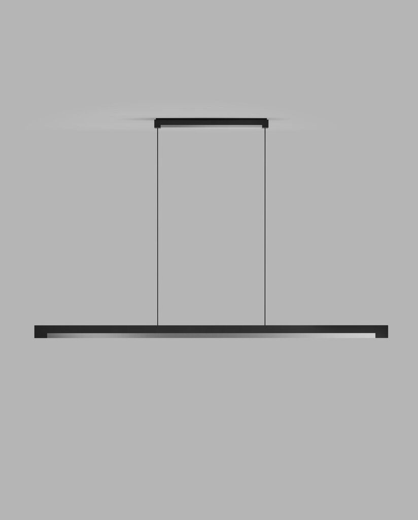 Inlay S1400/ S1900  Linear Pendant- Matt Black/Satin Gold & Silver