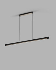 Inlay S1400/ S1900  Linear Pendant- Matt Black/Satin Gold & Silver