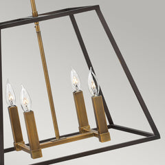 Fulton 4L Pendant Ceiling Light - Bronze Finish