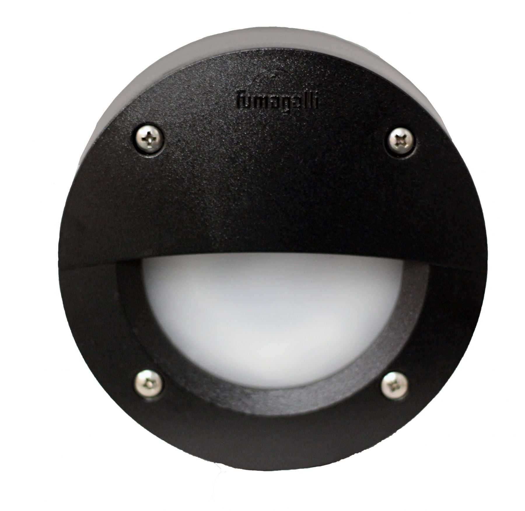 Fumagalli Magnalux Extraleti 100 Round  Black/Grey Opal LED GX53 3W Wall Light Garden Lights