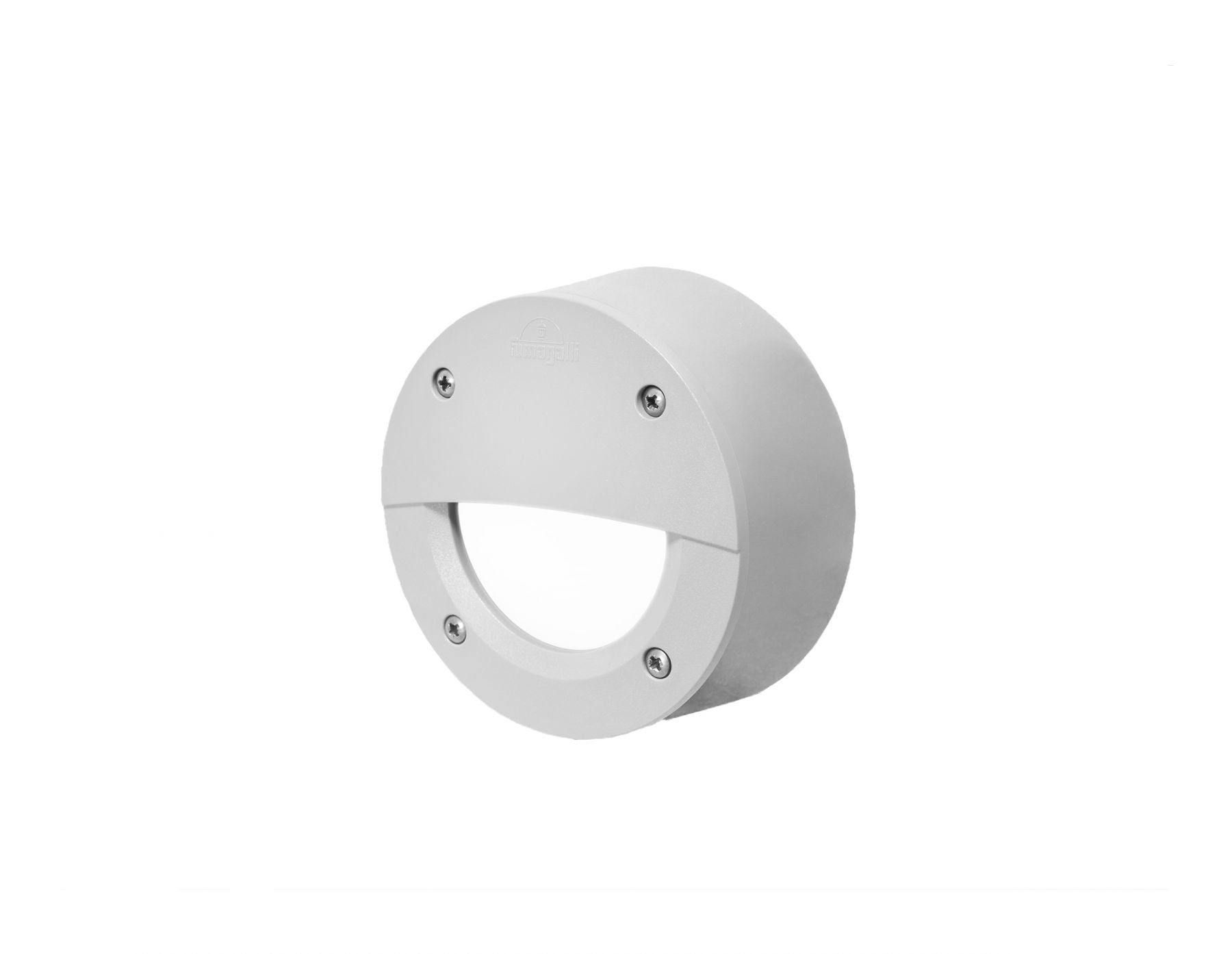 Fumagalli Magnalux Extraleti 100 Round  Black/Grey Opal LED GX53 3W Wall Light Garden Lights