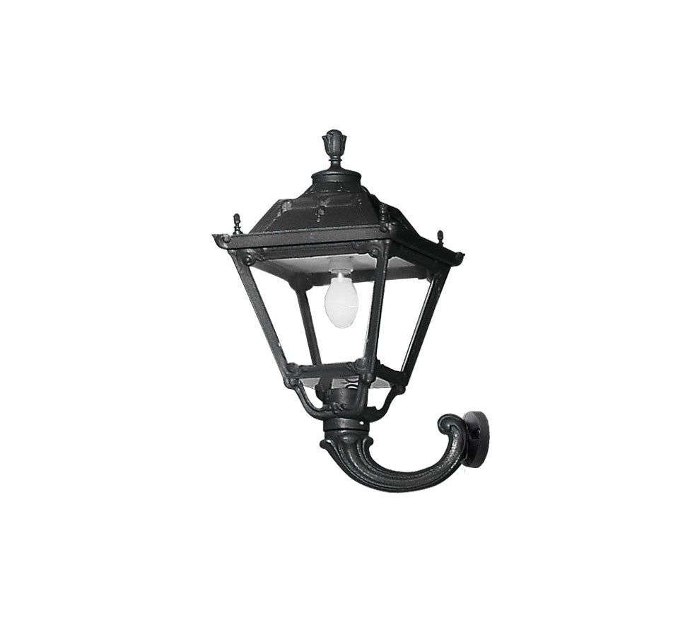 FUMAGALLI Ofir /Tobia Black Clear  E27 Wall Light Garden Lights - Cusack Lighting