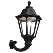 FUMAGALLI Ofir/Noemi Black Clear  E27 Wall Light Garden Lights - Cusack Lighting