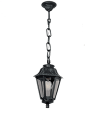 FUMAGALLI Sichem/Anna Black Clear E27 Chain Lantern Garden Lights - Cusack Lighting