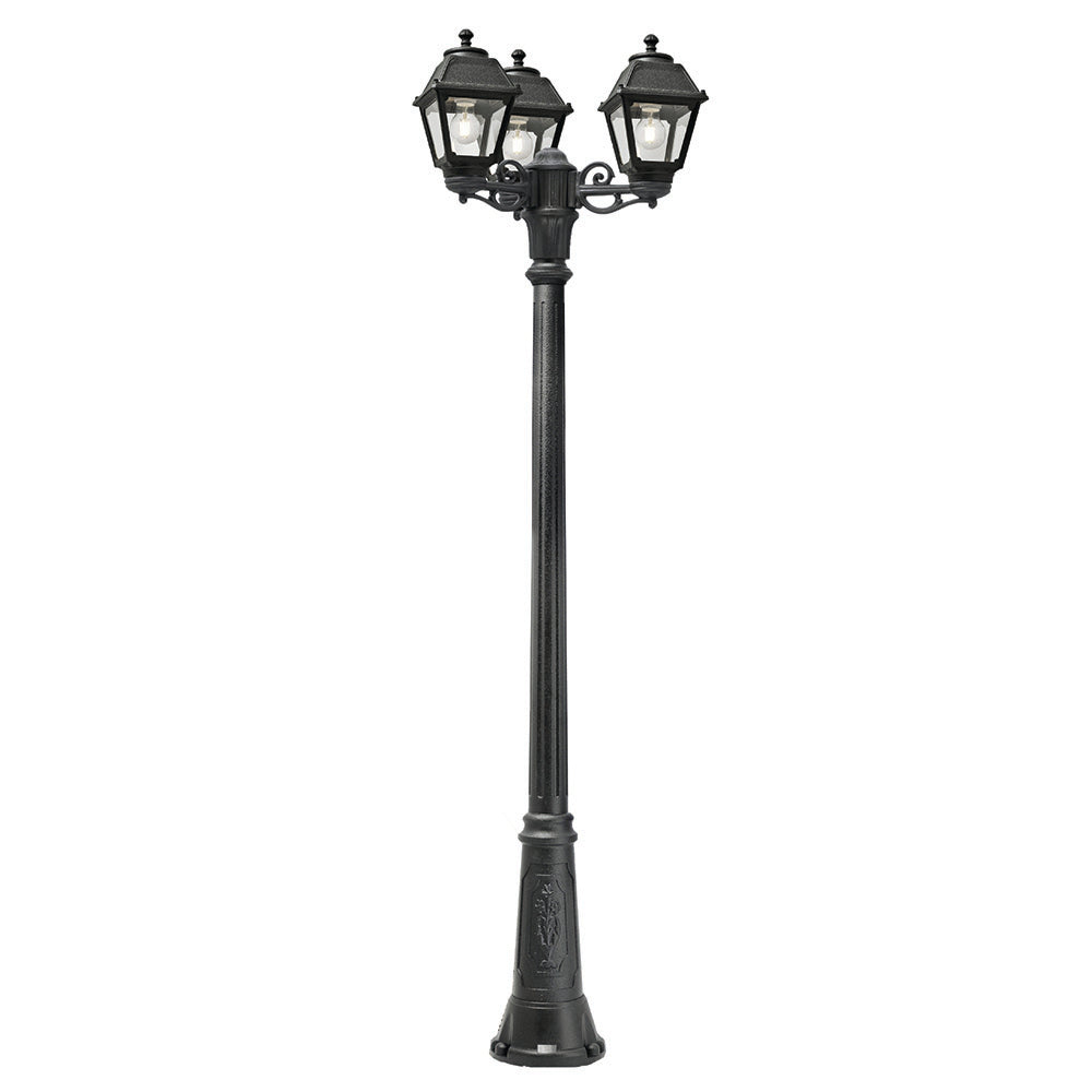 Gigi Bisso Mary 3 Light Post- Black Finish