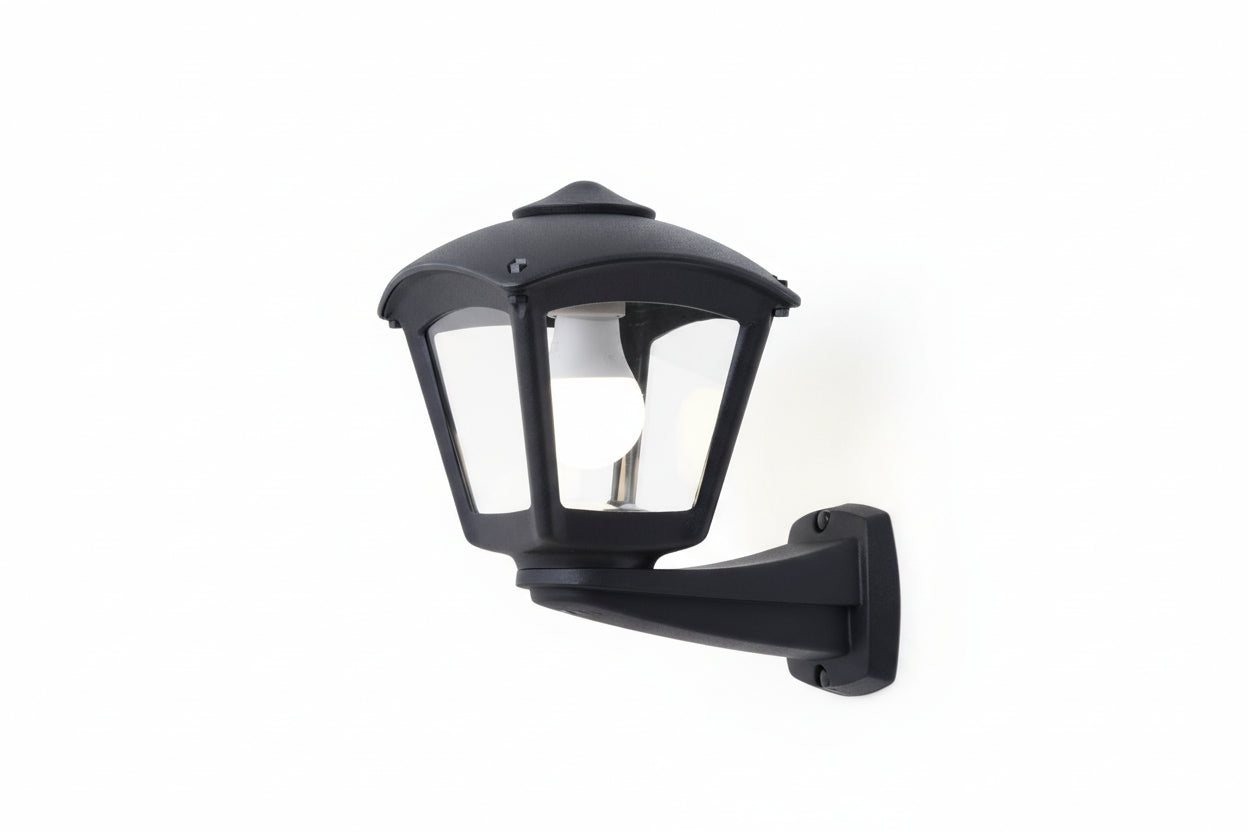 Nardo Roby Black/Grey Outdoor Wall Light IP55