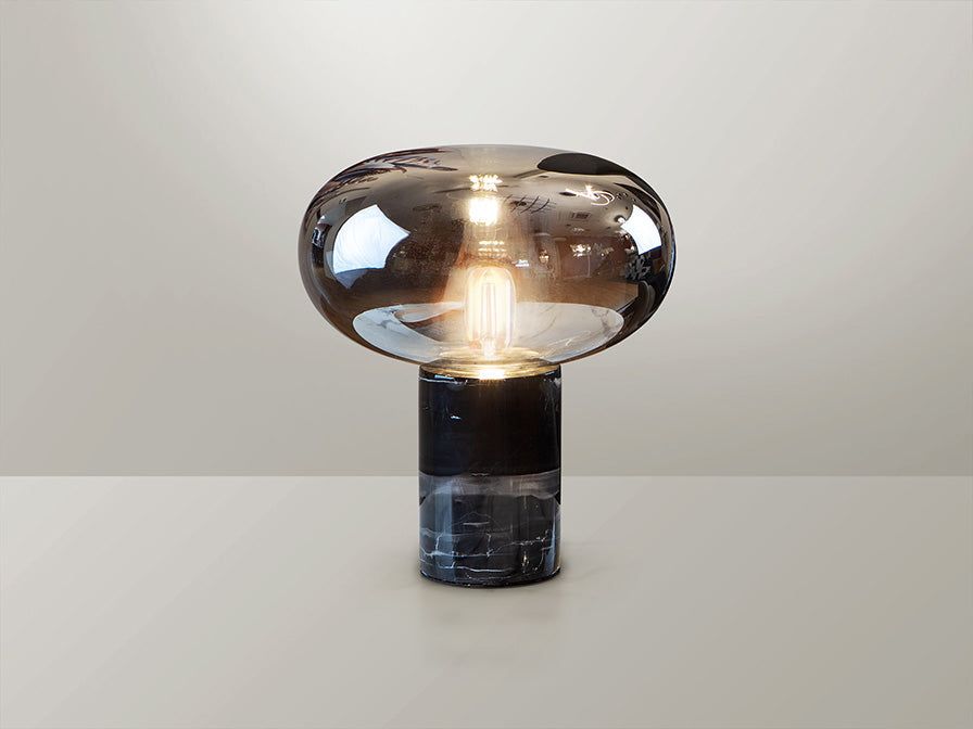 Fungi  Blown Glass Shade Table Light