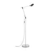 Futura Floor Lamp - Aluminum/White/Black Finish - Cusack Lighting