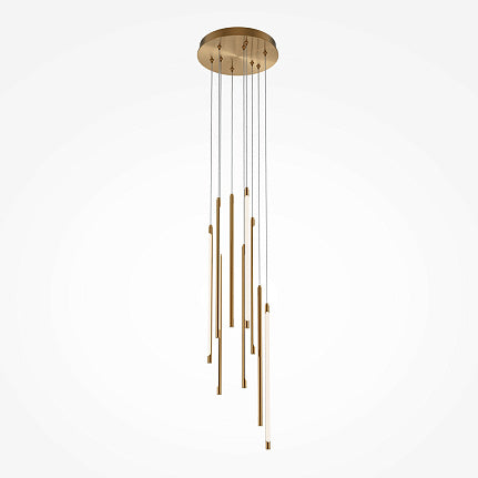 Pendant Lamp Light Stick- Brass/ Black Finish