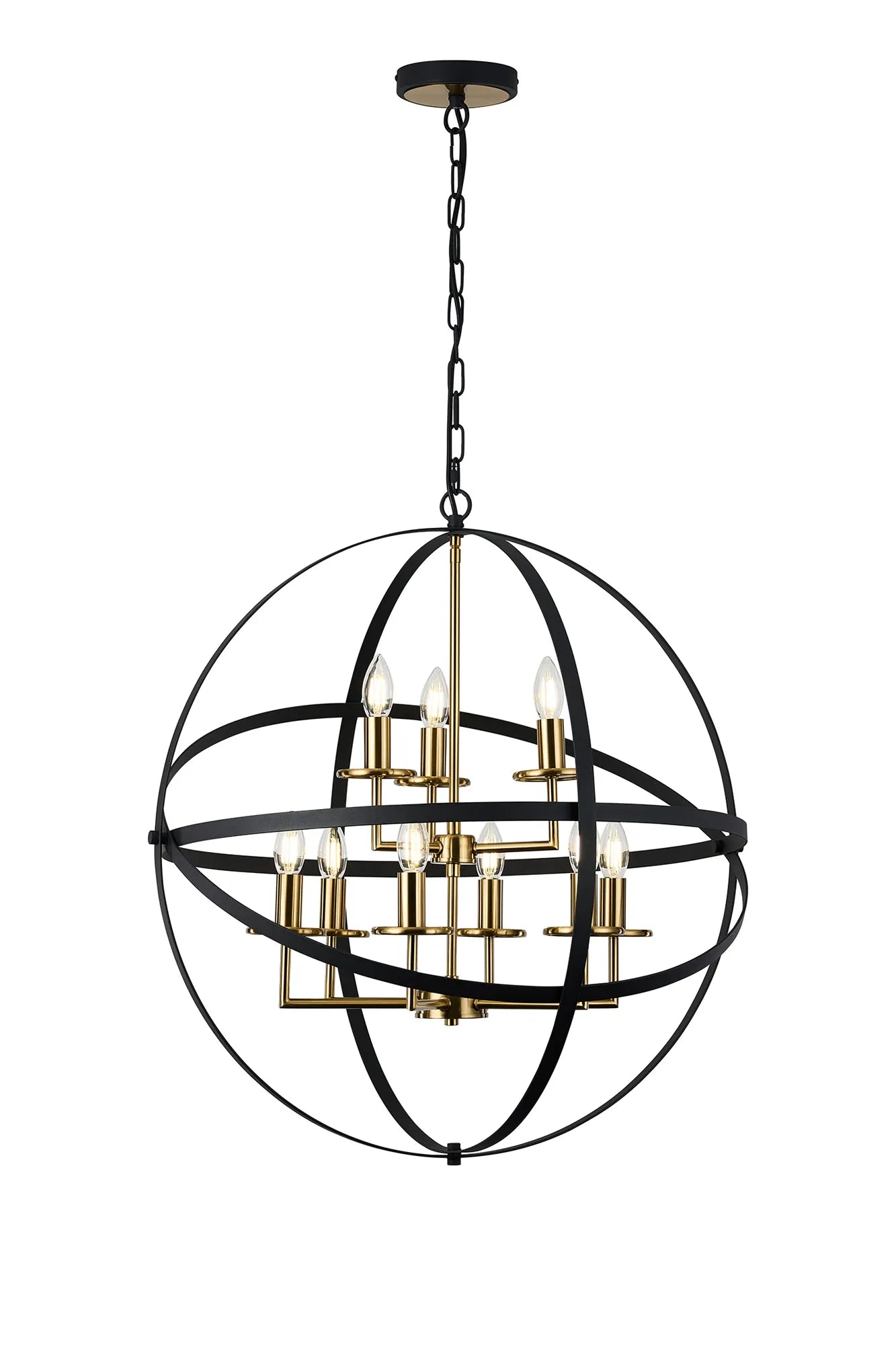 Alley Pendant Ceiling Light 3/6/9Lt - Anthracite & Satin Nickel/Black & Gold, IP20