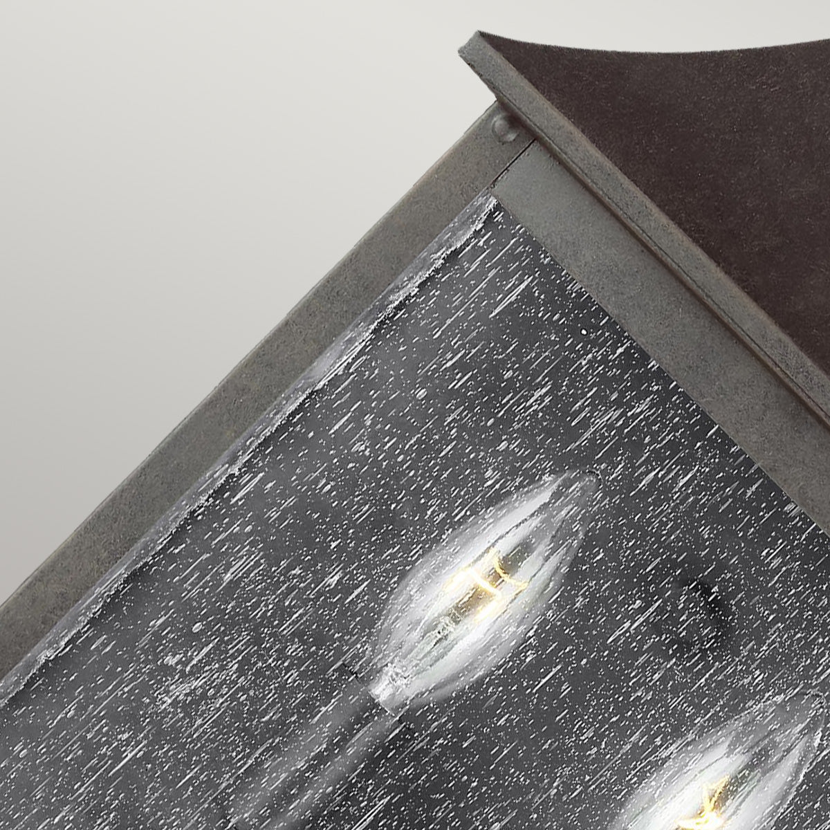 Galena 2Lt Half Wall Lantern – Sable Finish
