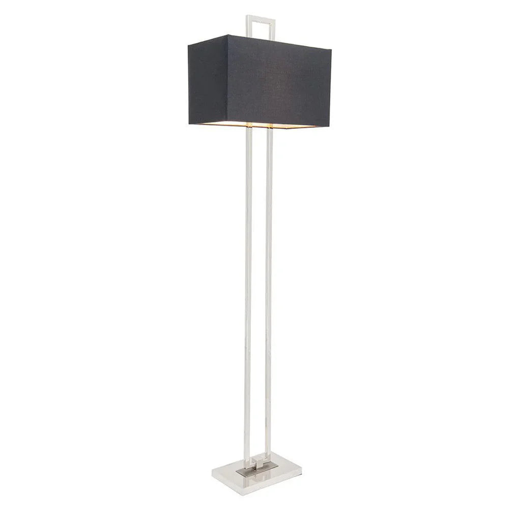 Ember Classic Floor Lamp Nickel & Antique Brass Finish