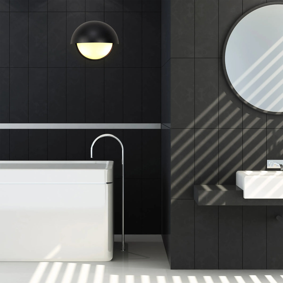 Garnet Bathroom Wall Light IP54- Various Finishes
