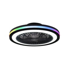 Gamer LED Fan W/e Remote Control - Black/White