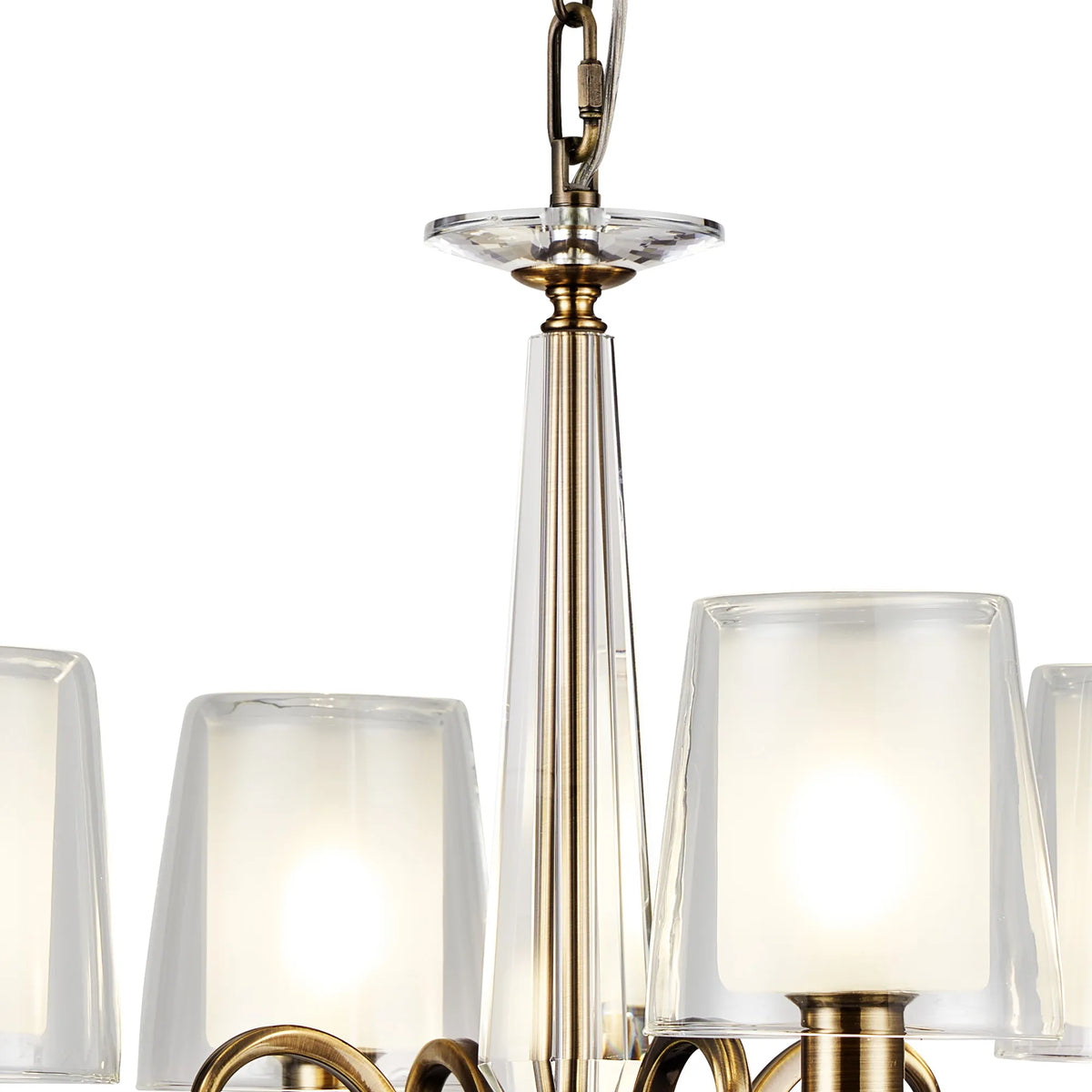 Gracey 4/6/8Lt Chandelier- Various Finishes with Glass Shades