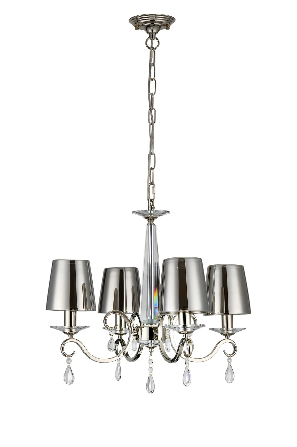 Gracey 4/6/8Lt Chandelier- Various Finishes with Glass Shades