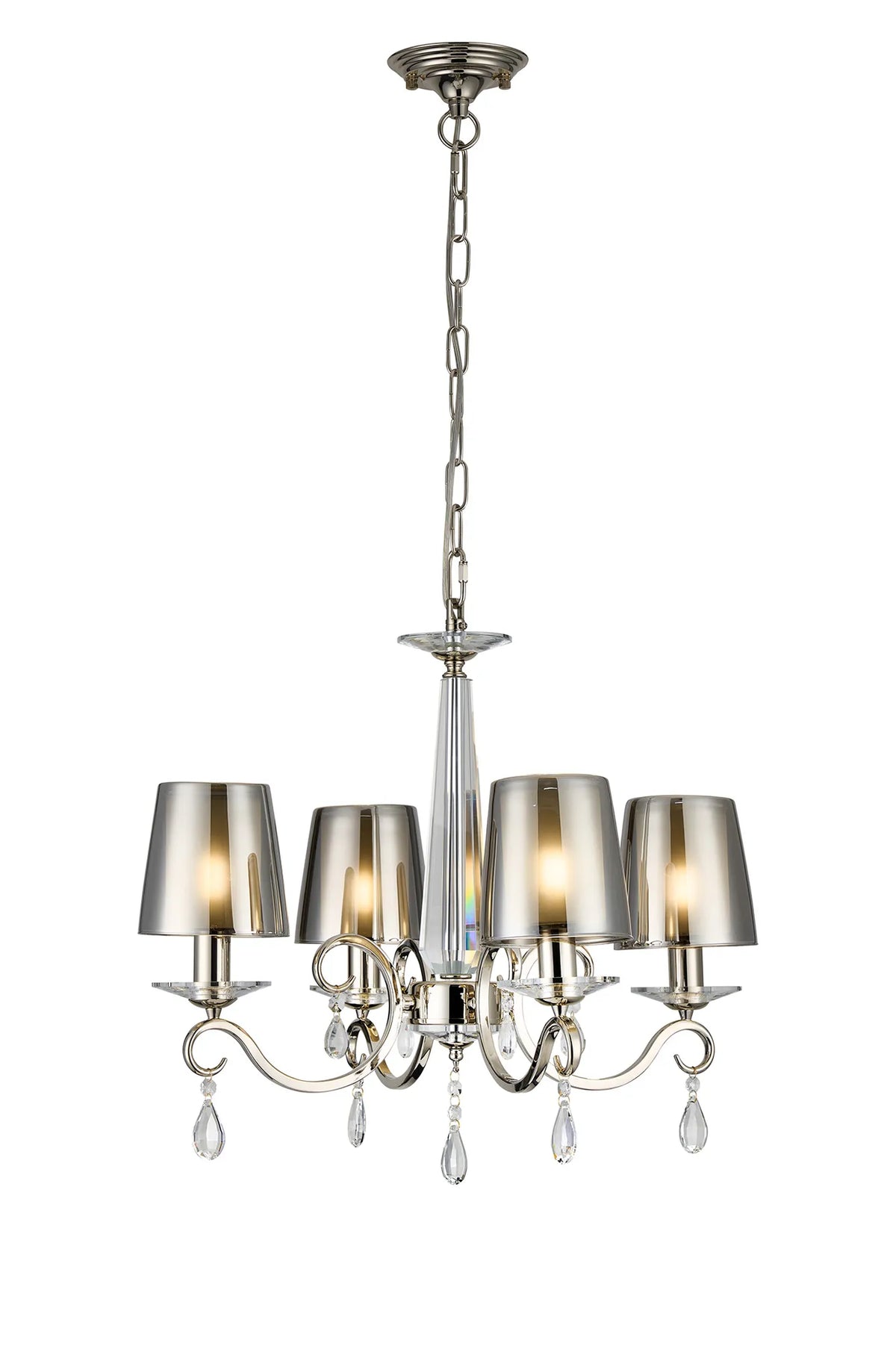 Gracey 4/6/8Lt Chandelier- Various Finishes with Glass Shades