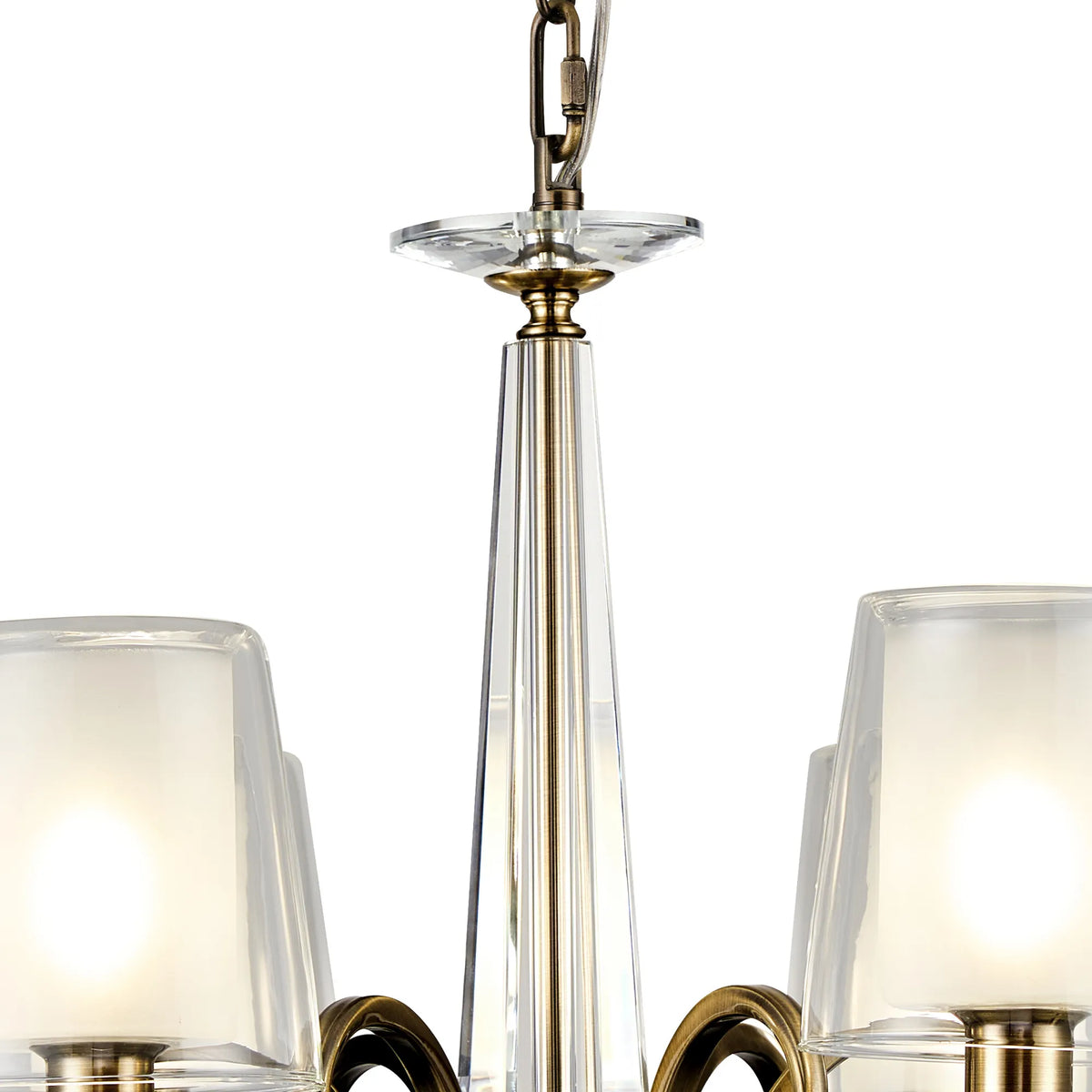 Gracey 4/6/8Lt Chandelier- Various Finishes with Glass Shades