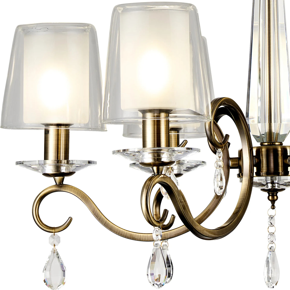 Gracey 4/6/8Lt Chandelier- Various Finishes with Glass Shades