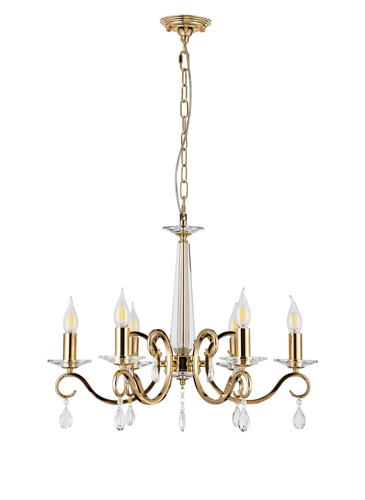Gracey 4/6/8Lt Chandelier- Various Finishes