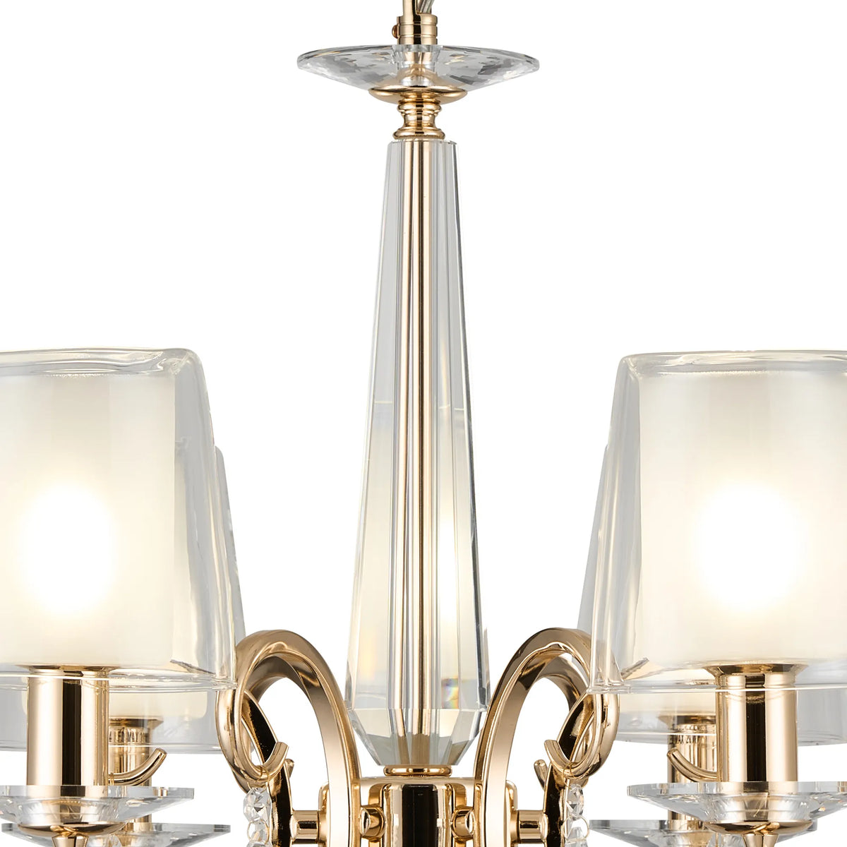 Gracey 4/6/8Lt Chandelier- Various Finishes with Glass Shades