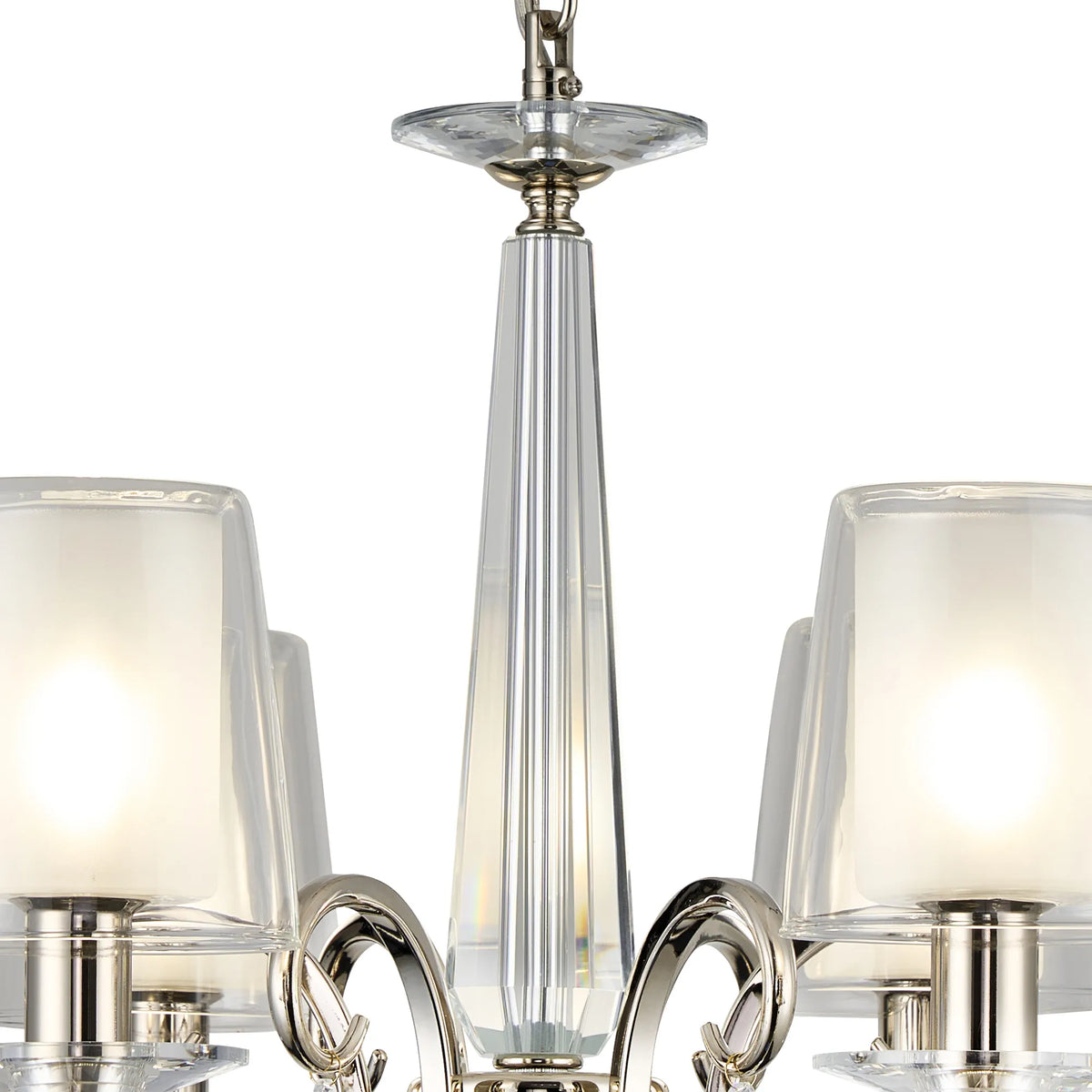 Gracey 4/6/8Lt Chandelier- Various Finishes with Glass Shades
