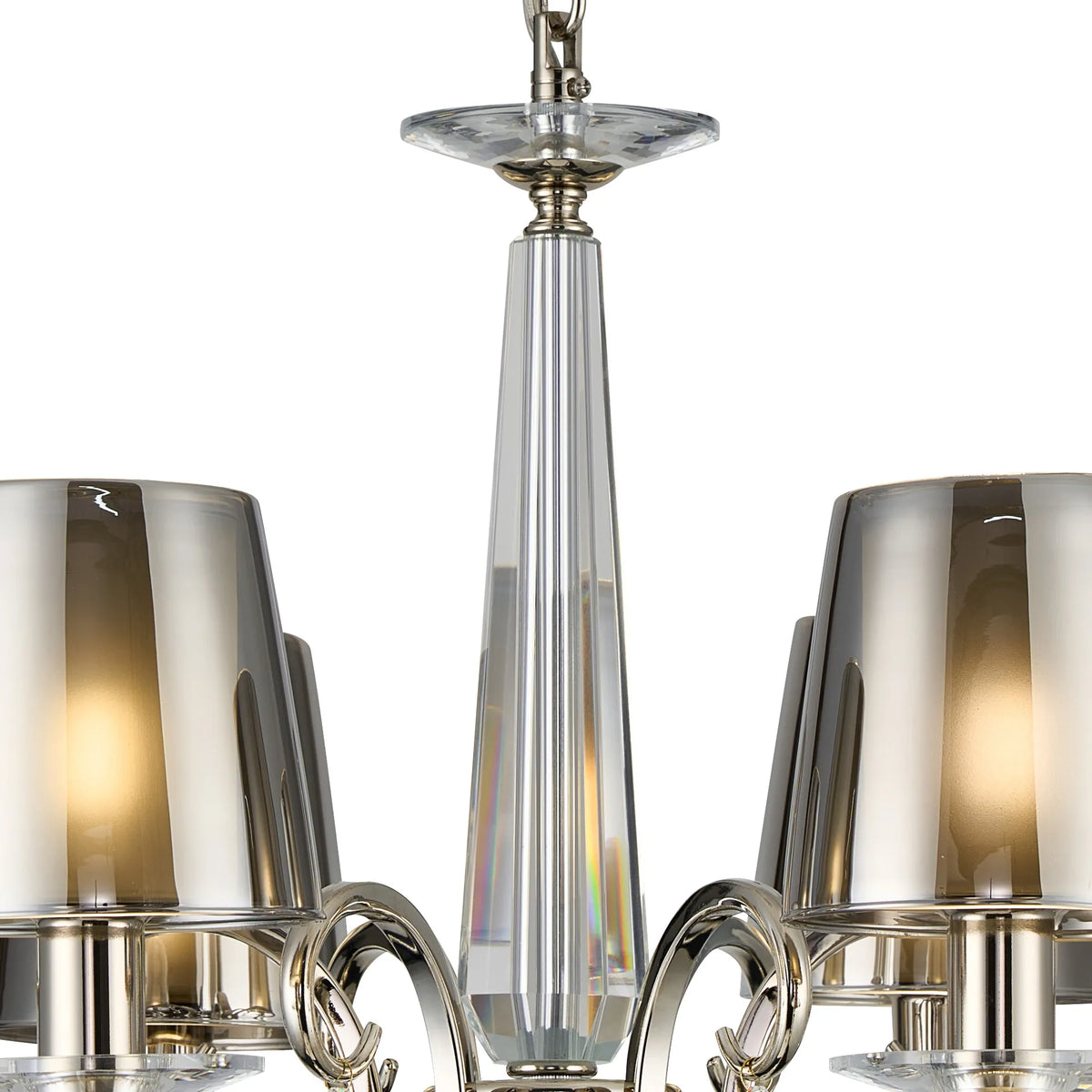 Gracey 4/6/8Lt Chandelier- Various Finishes with Glass Shades