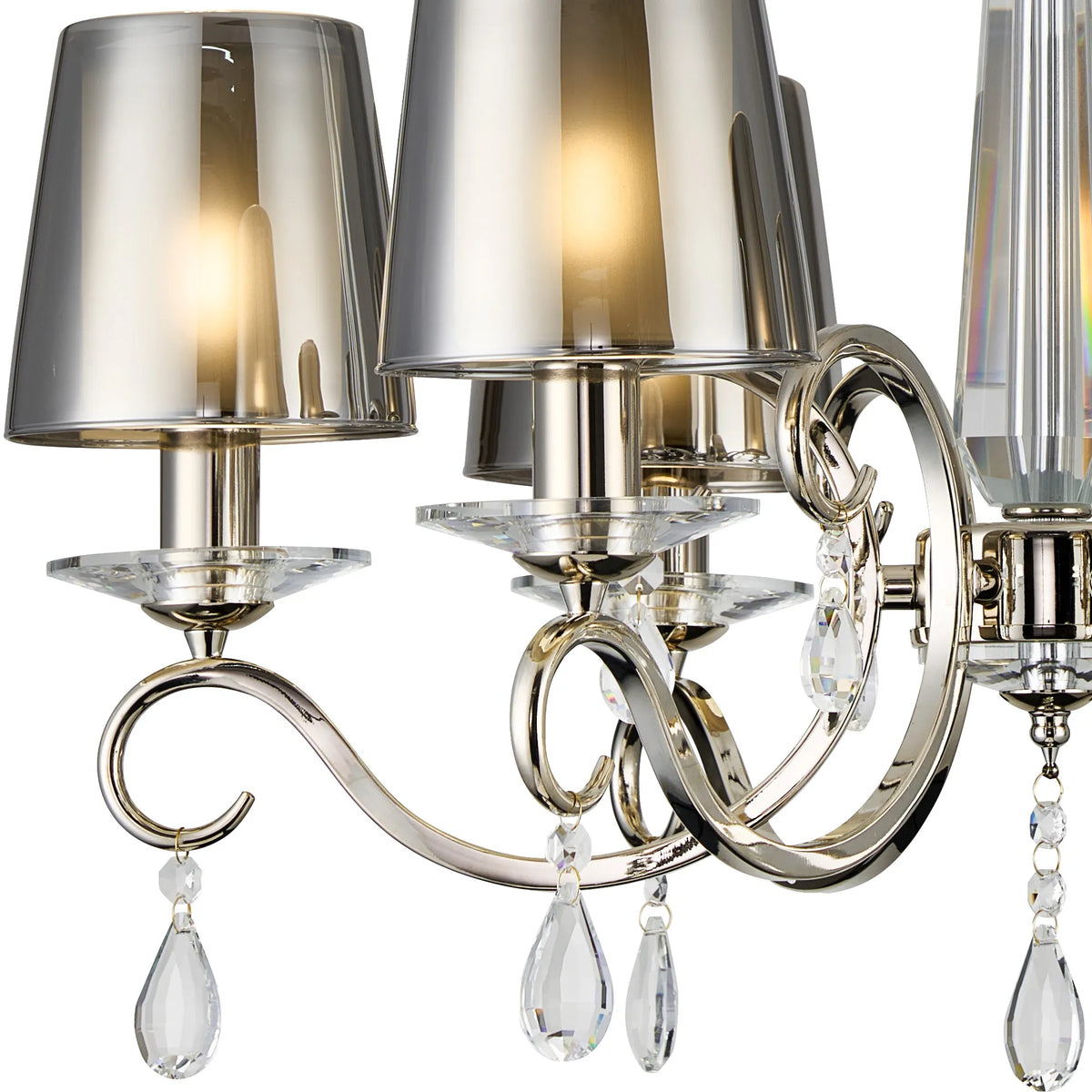 Gracey 4/6/8Lt Chandelier- Various Finishes with Glass Shades
