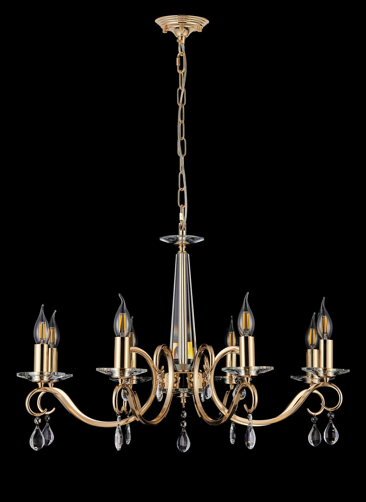 Gracey 4/6/8Lt Chandelier- Various Finishes