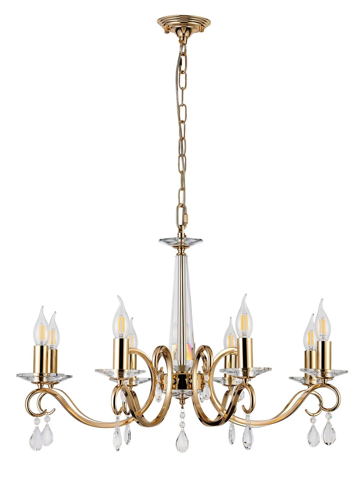 Gracey 4/6/8Lt Chandelier- Various Finishes