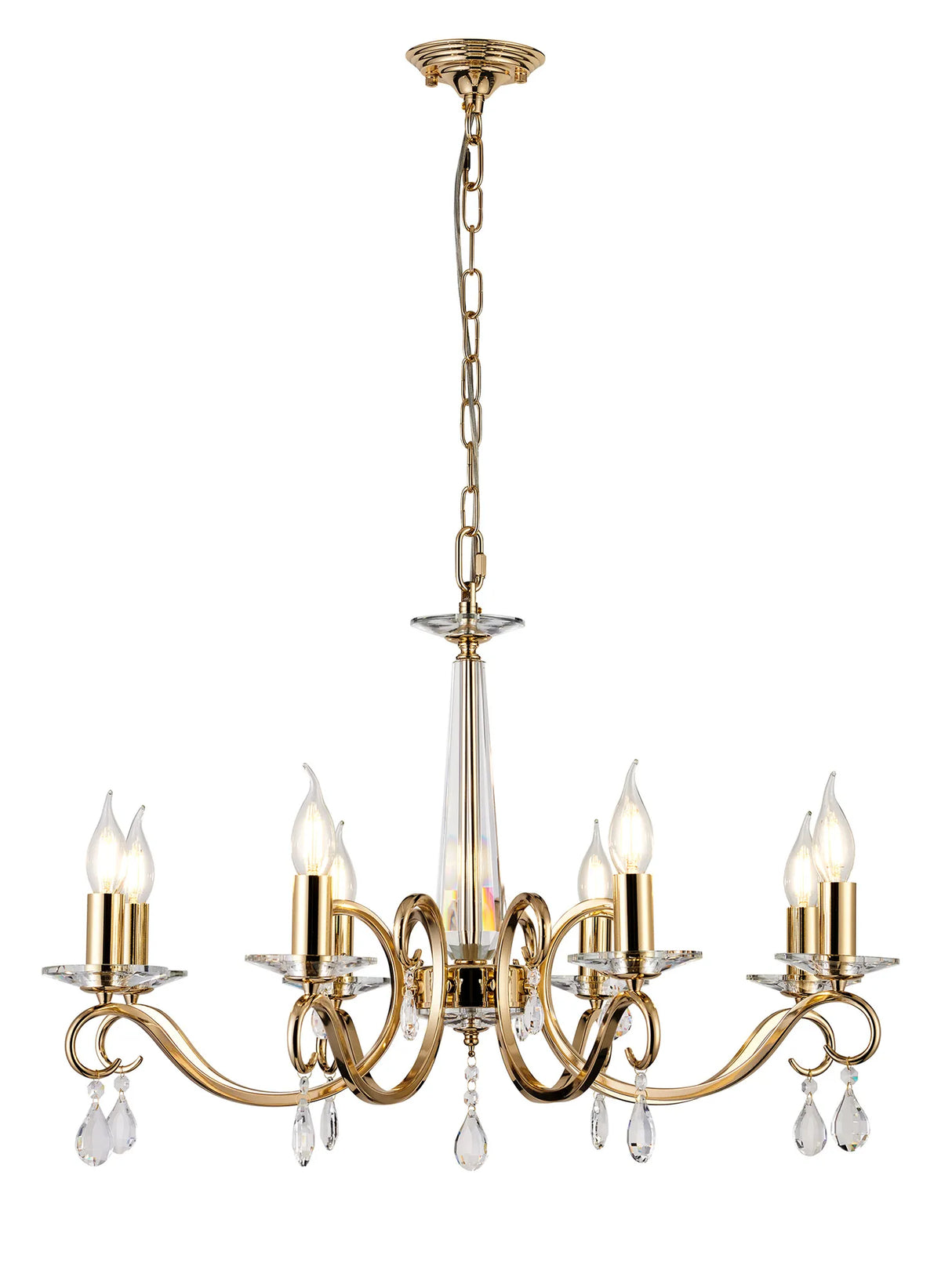 Gracey 4/6/8Lt Chandelier- Various Finishes