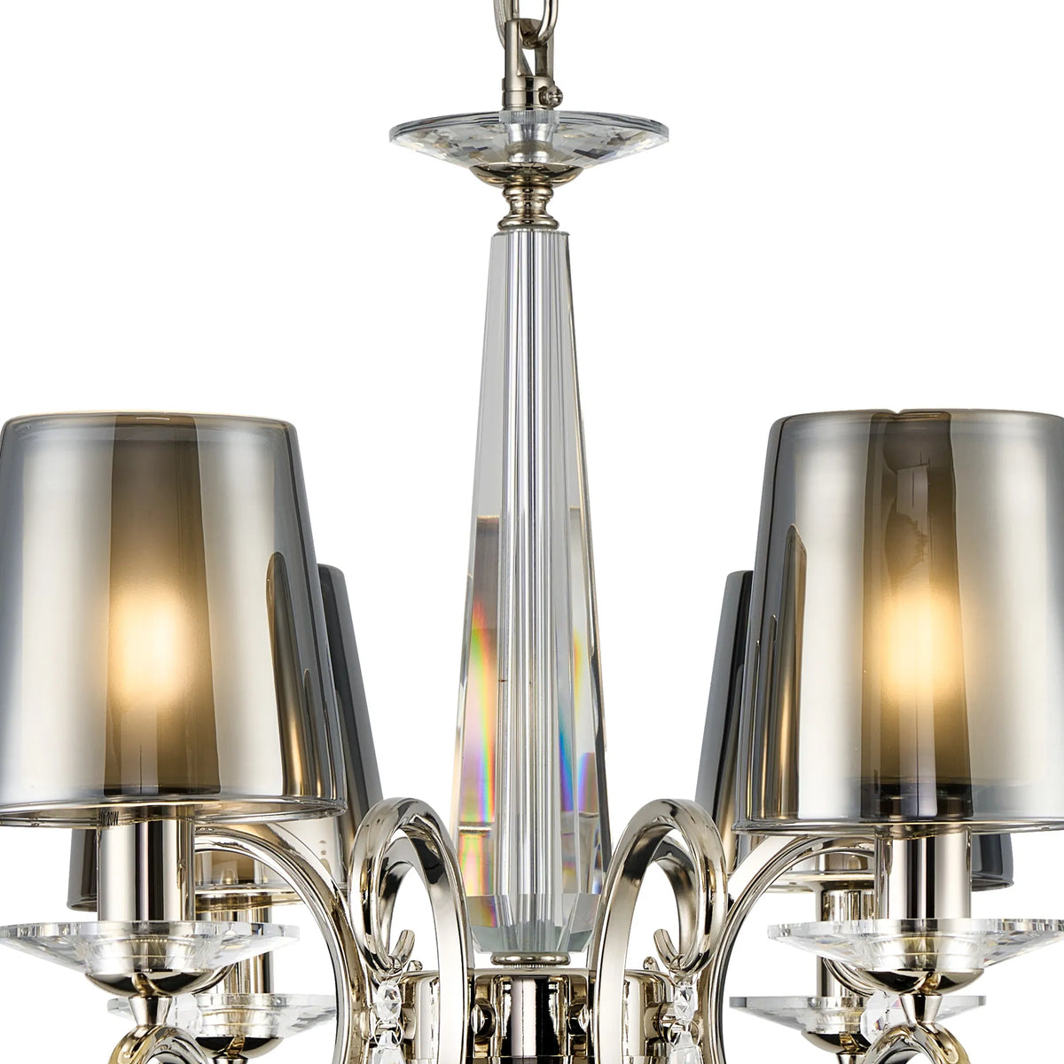 Gracey 4/6/8Lt Chandelier- Various Finishes with Glass Shades