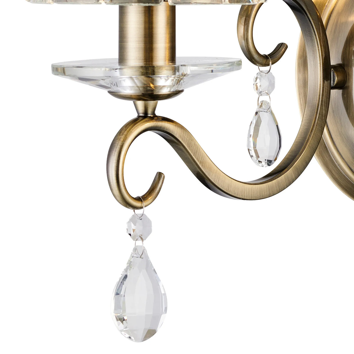 Gracey Wall Light- Various Colours with Crystal Shades