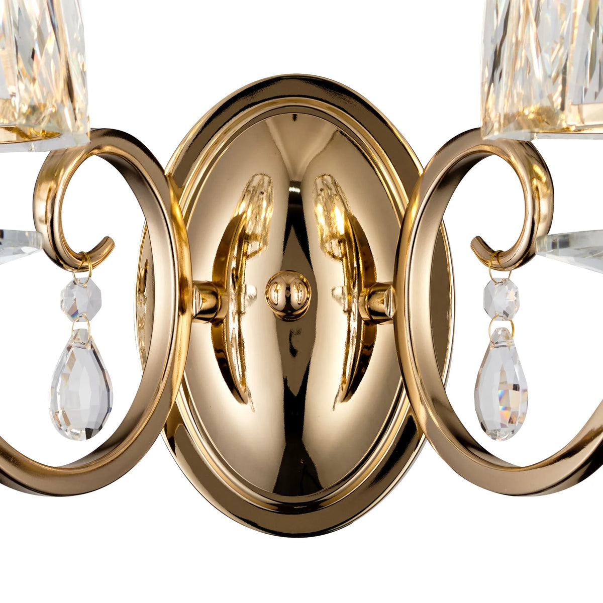 Gracey Wall Light- Various Colours with Crystal Shades