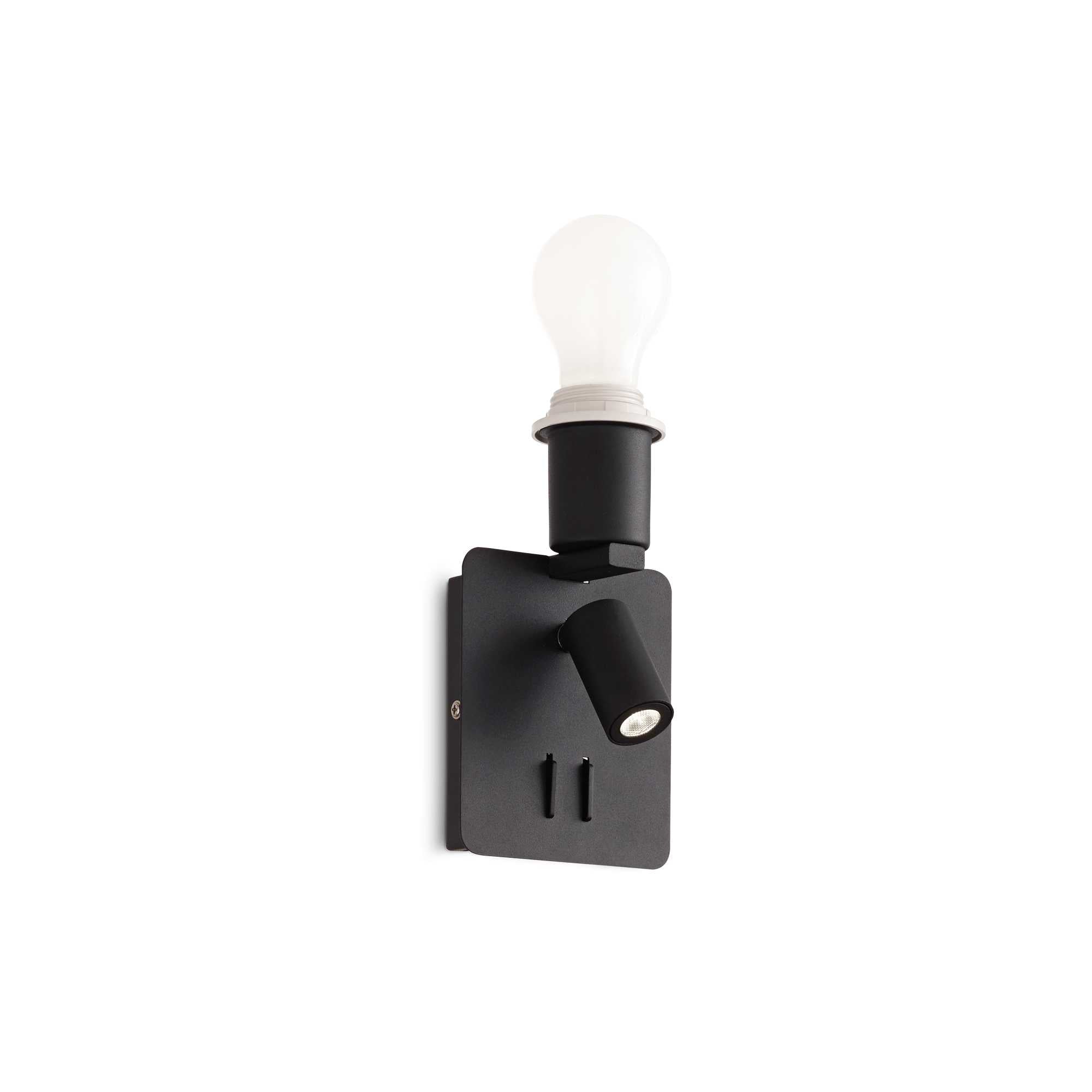 Gas Reading Light - White/Black Finish - Cusack Lighting