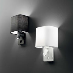 Gas Reading Light - White/Black Finish - Cusack Lighting