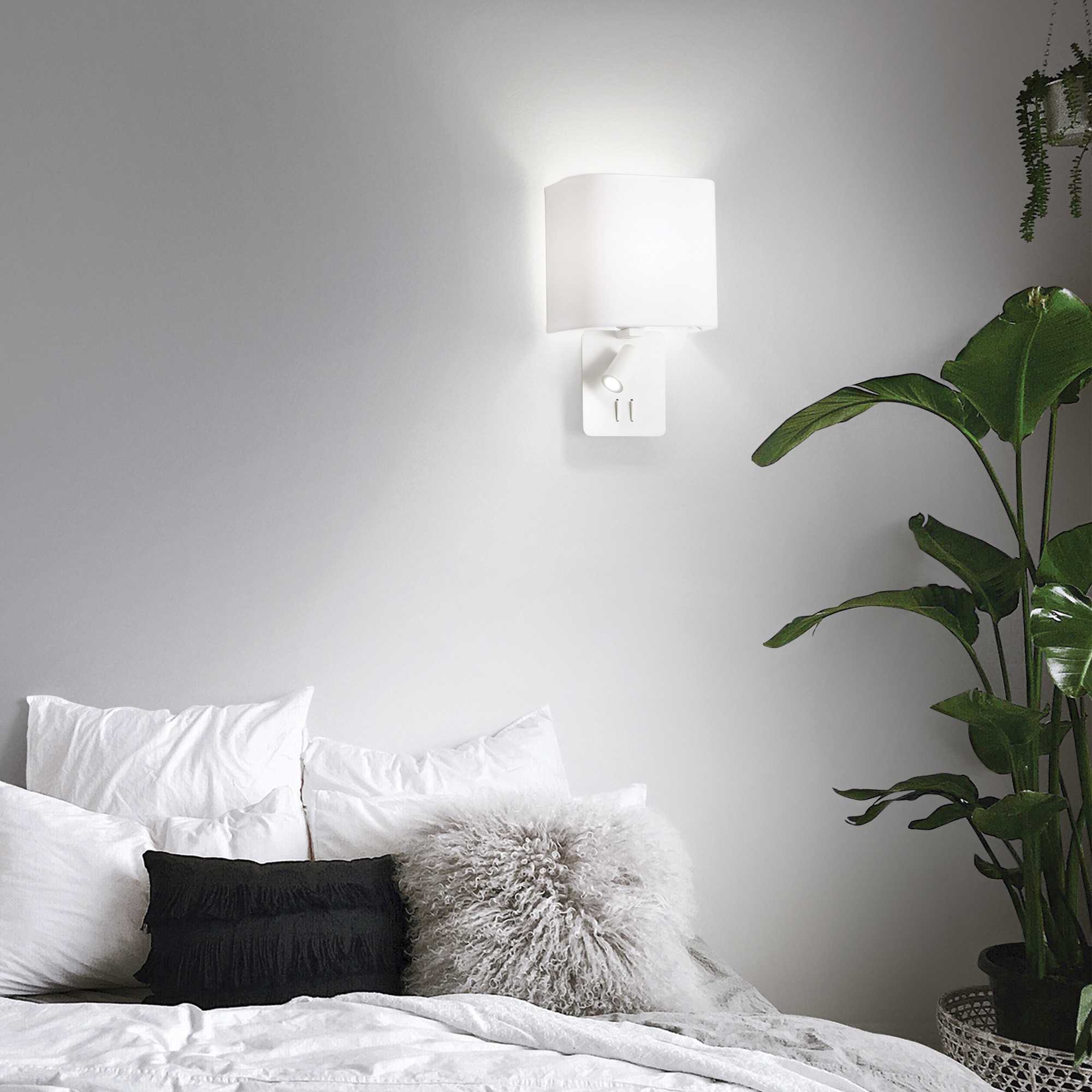 Gas Reading Light - White/Black Finish - Cusack Lighting