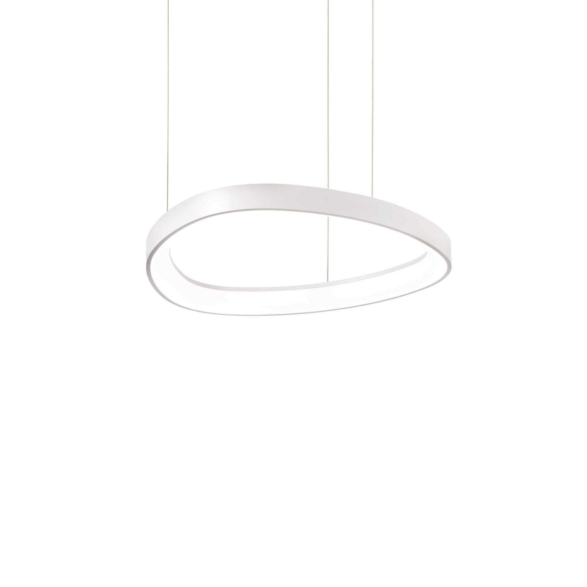 Gemini LED Ceiling Light Various Sizes - White/BlackBrass Finish - Cusack Lighting