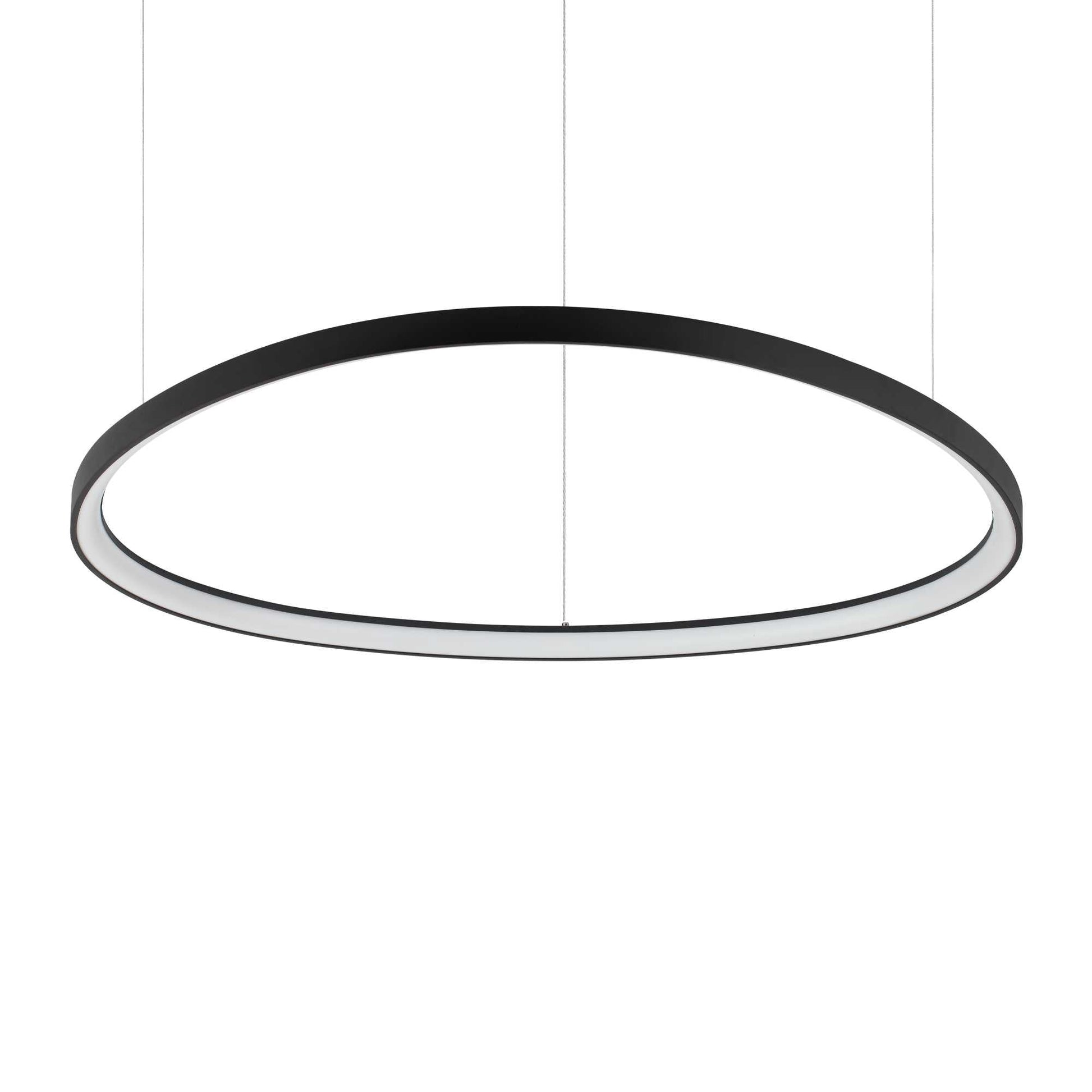 Gemini LED Ceiling Light Various Sizes - White/BlackBrass Finish - Cusack Lighting
