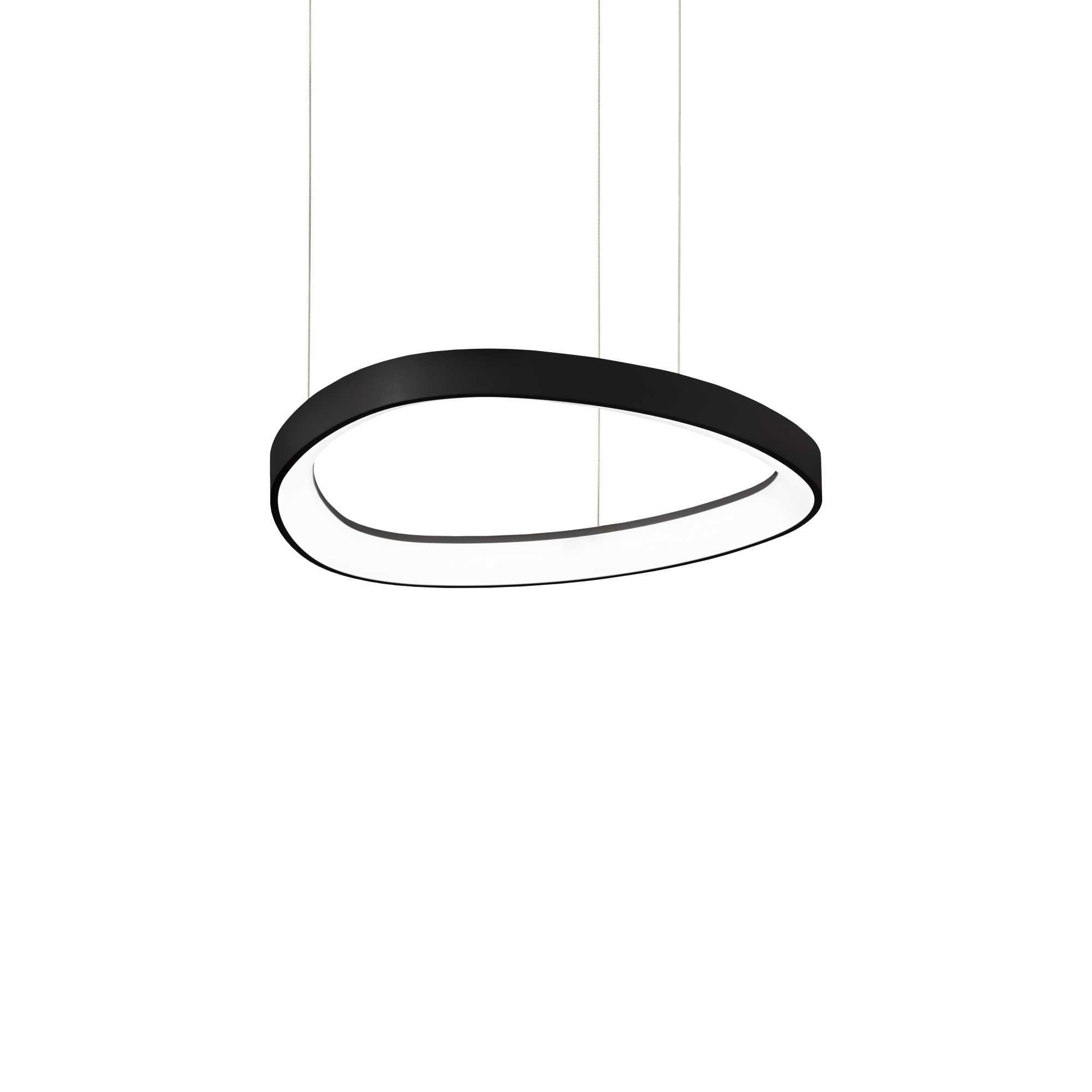 Gemini LED Ceiling Light Various Sizes - White/BlackBrass Finish - Cusack Lighting