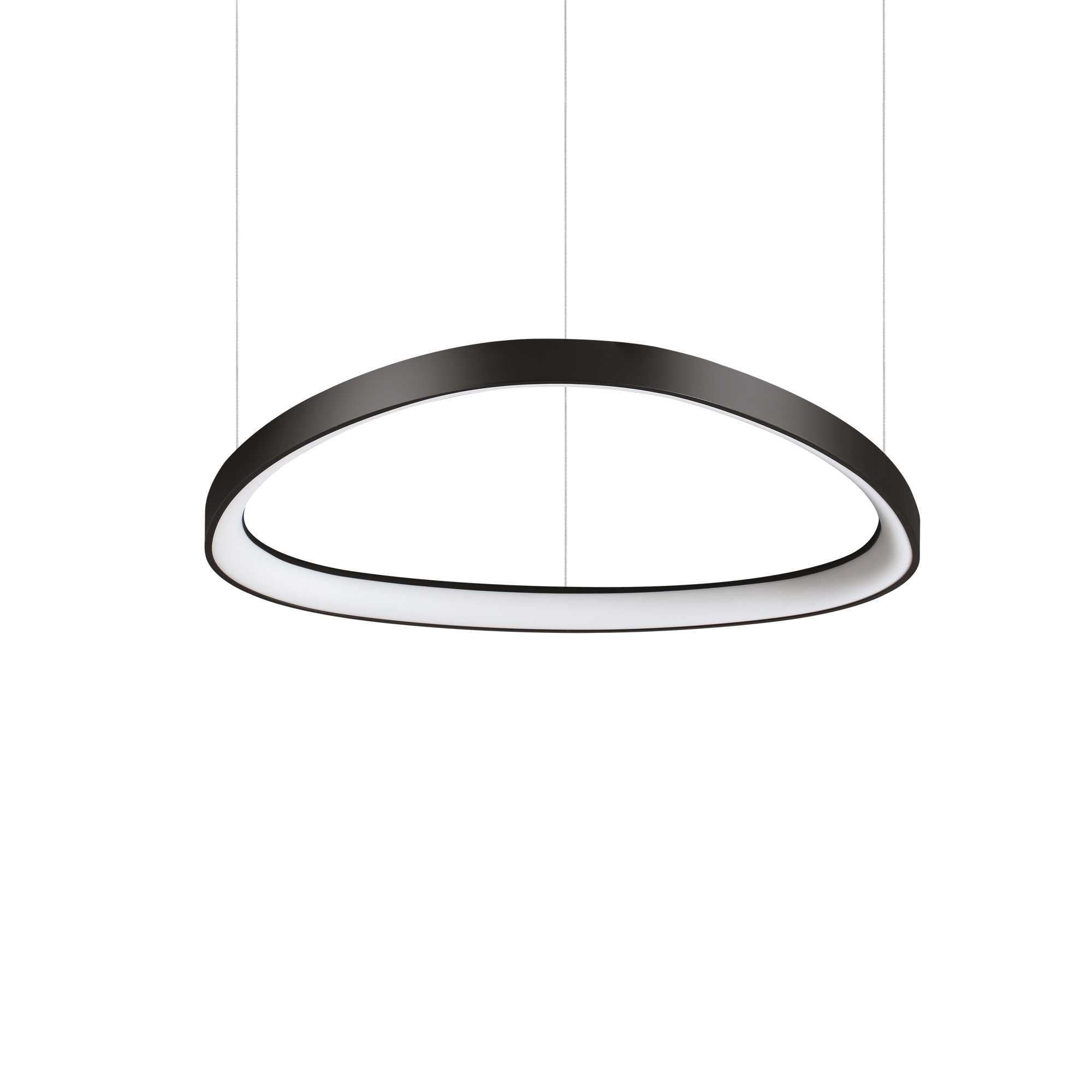 Gemini LED Ceiling Light Various Sizes - White/BlackBrass Finish - Cusack Lighting